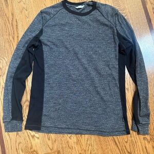 Calvin Klein Charcoal and Black Long Sleeve Tee